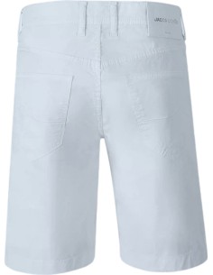 Jacob Cohën Bermudas modelo Nicolás gabardina de algodón elástico azul claro vista frontal 2