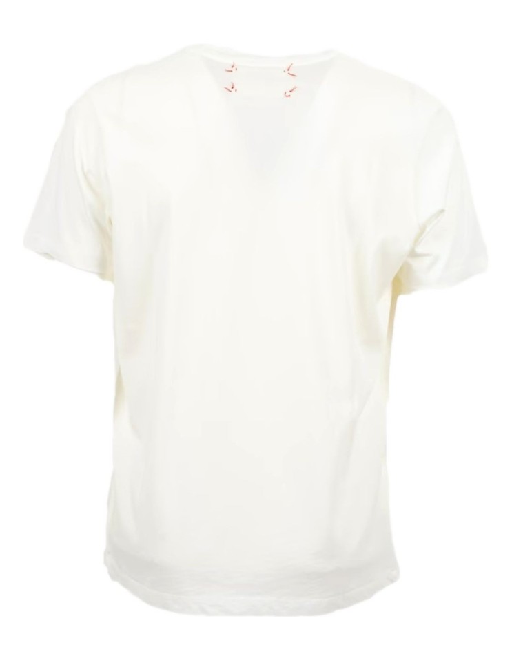 Camiseta blanca manga corta estampado - Bob espalda