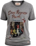 Bob Camiseta gris hand sprayed manga corta diez chicos