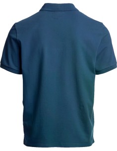 PARAJUMPERS Polo Wellington manga corta azul true blue vista frontal, polo pique de  algodón con logo PJs en pecho 2