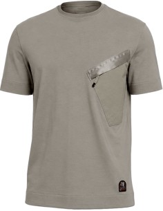 PARAJUMPERS Camiseta Baildon manga corta gris nowhere vista frontal