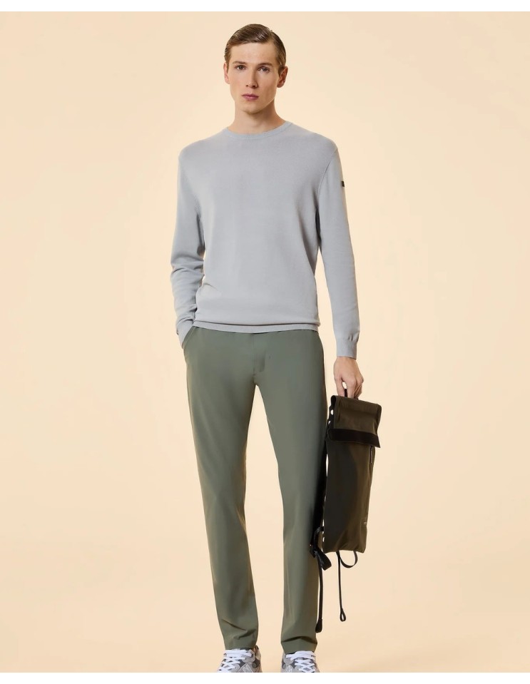RRD Pantalón chino tejido surflex invierno verde claro - Roberto Ricci Designs con maniqui