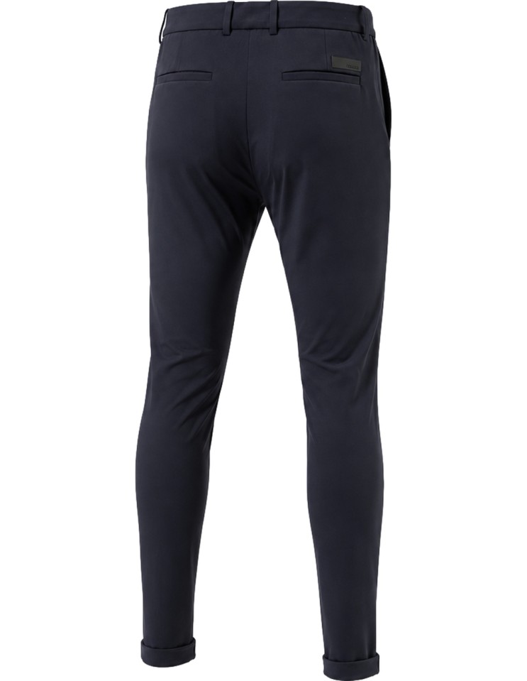 RRD Pantalón chino tejido surflex invierno azul marino - Roberto Ricci Designs vista trasera