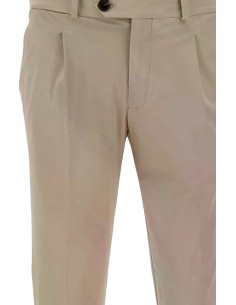 RRD Pantalón chino 1 pinza tejido surflex invierno beige - Roberto Ricci Designs vista frontal 2