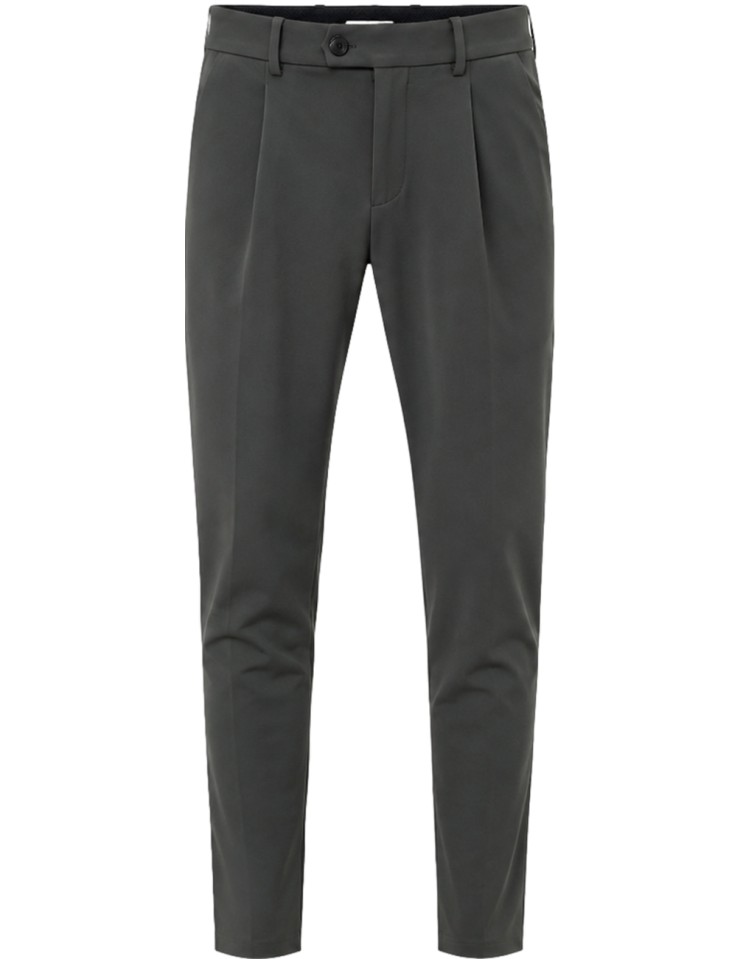 RRD Pantalón chino 1 pinza tejido surflex invierno verde - Roberto Ricci Designs vista frontal