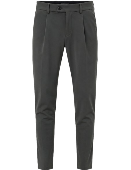 RRD Pantalón chino 1 pinza tejido surflex invierno verde - Roberto Ricci Designs vista frontal