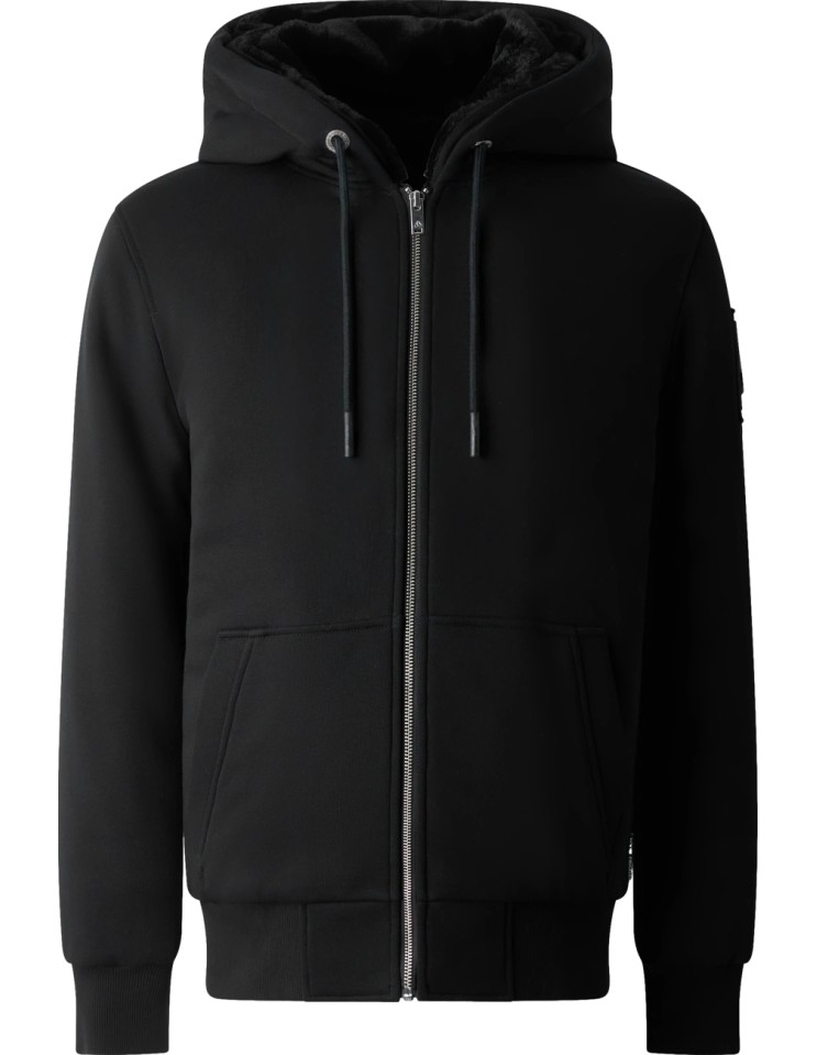 MOOSE KNUCKLES Classic Bunny negro - sudadera con capucha vista frontal
