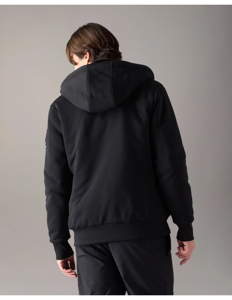MOOSE KNUCKLES Classic Bunny negro - sudadera con capucha vista espalda puesta