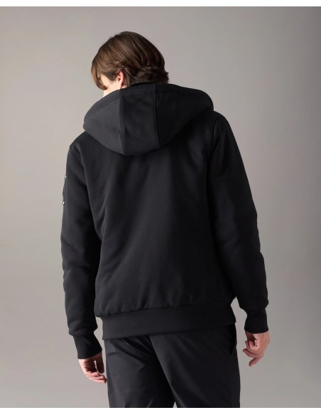 MOOSE KNUCKLES Classic Bunny negro - sudadera con capucha vista espalda puesta
