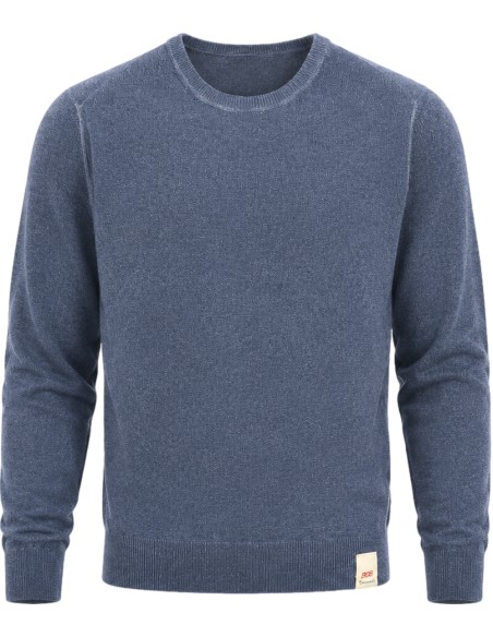 BOB Jersey lana reversible cuello redondo Bristol azul "Dolce Vita on the Road" vits interno frontal