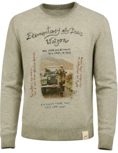 BOB Jersey lana reversible cuello redondo Bristol verde "Elemental querido Watson" vista frontal"