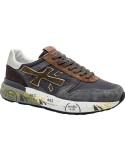 Premiata Mick negro contrastes ante gris y marrón