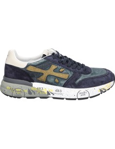 premiata mick azul 8435 vista lateral en Almirante Seis Madrid