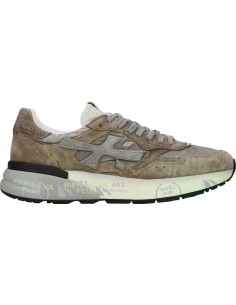 Premiata en ante marrón modelo mick 018437 vista lateral