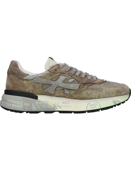 Premiata en ante marrón modelo mick 018437 vista lateral