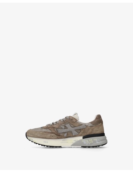Premiata en ante marrón modelo mick 018437 vista parte interior
