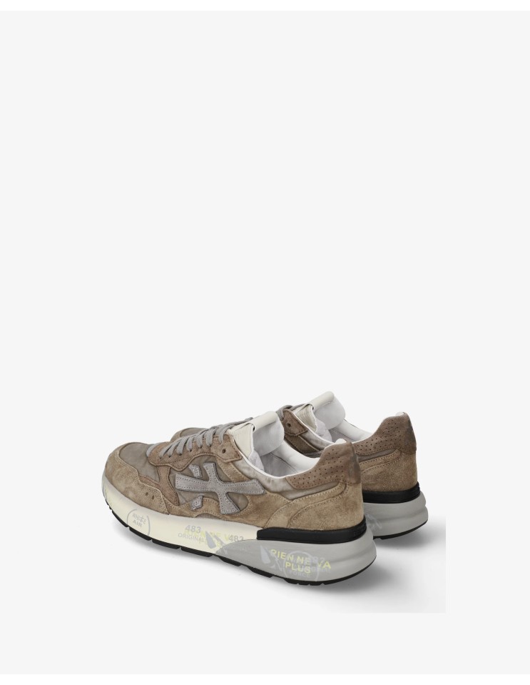 Premiata en ante marrón modelo mick 018437 vosta parte trasera
