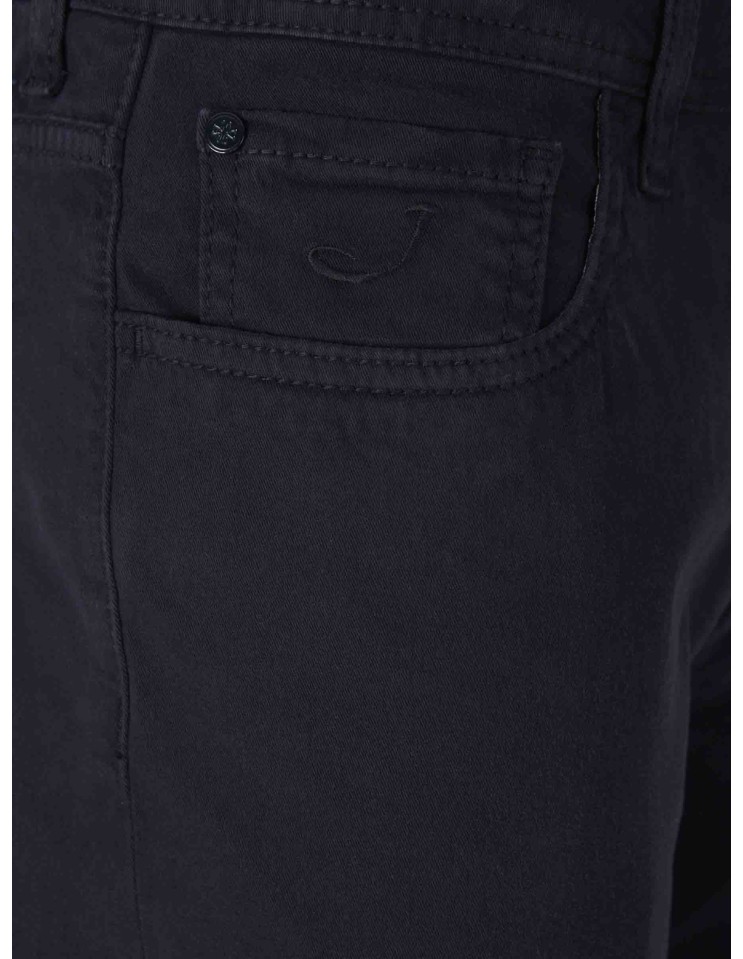 Jacob Cohën Vaquero Bard gabardina elástica azul marino detalle bolsillo  relojero con logo