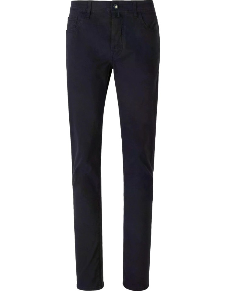 Jacob Cohën Vaquero Bard gabardina elástica azul marino vista frontal