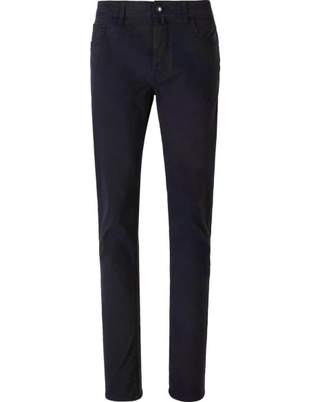 Jacob Cohën Vaquero Bard gabardina elástica azul marino vista frontal