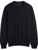 SLOWEAR - Zanone jersey cuello redondo azul marino lana merino fino