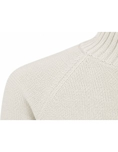 Zanone jersey lupo rag cuello chimenea banco roto vista frontal 2