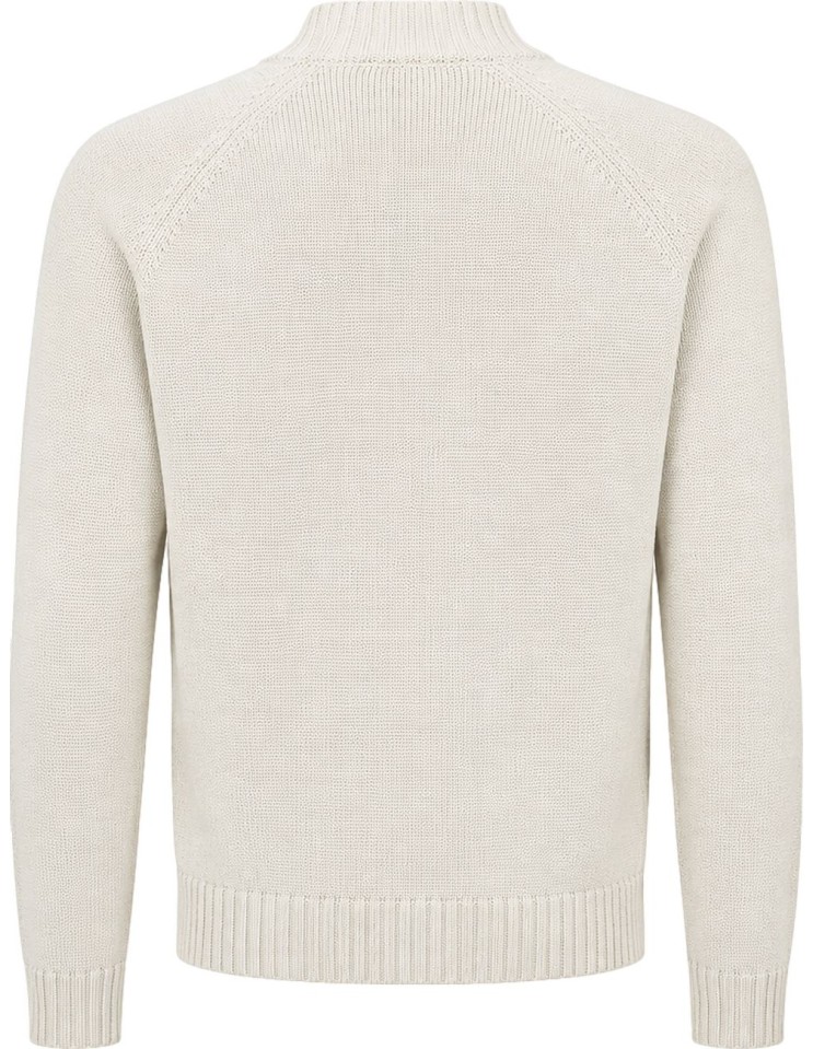 Zanone jersey lupo rag cuello chimenea banco roto vista espalda