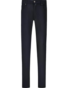 Jacob Cohën pantalón Bard en tejido técnico azul marino vista frontal