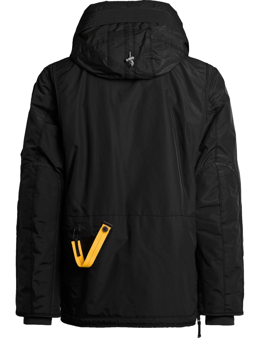 Ego Madrid PARAJUMPERS Right Hand negro Masterpiece vista  espalda con capucha