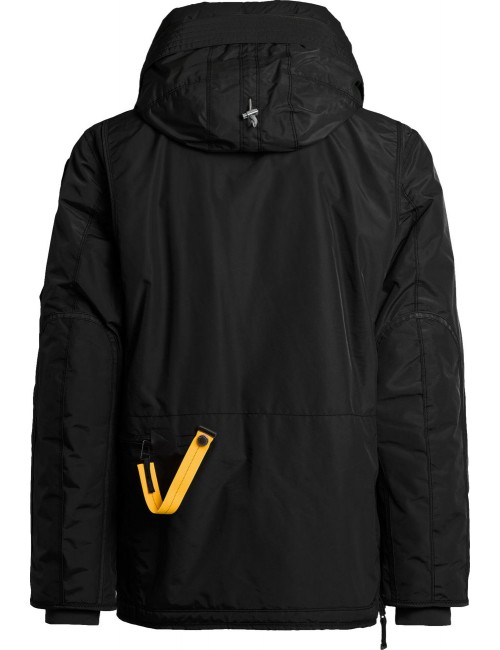 Ego Madrid PARAJUMPERS Right Hand negro Masterpiece vista  espalda con capucha