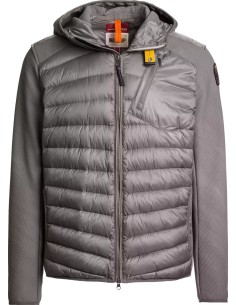 PARAJUMPERS Cazadora con capucha Nolan Hybrid Gris Pewter vista frontal