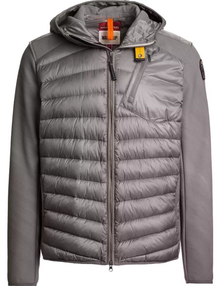 PARAJUMPERS Cazadora con capucha Nolan Hybrid Gris Pewter vista frontal