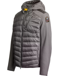 PARAJUMPERS Cazadora con capucha Nolan Hybrid Gris Pewter vista frontal 2