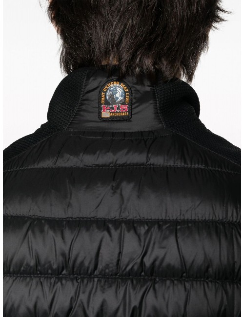 Parajumpers chaleco Hybrid Zavier negro detalle parche en el cuello