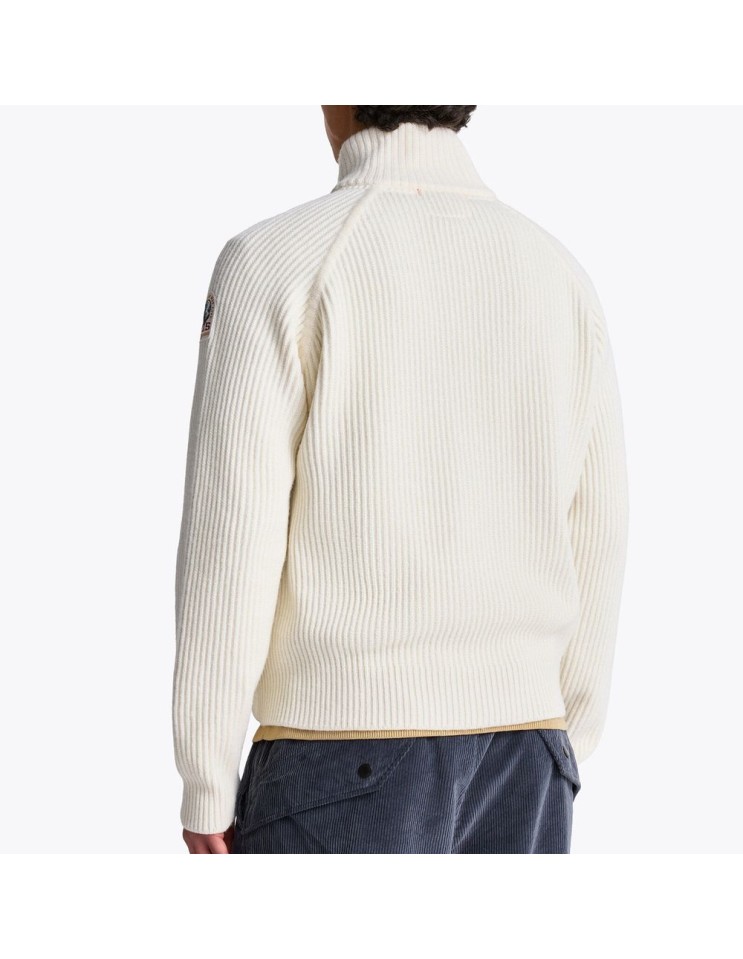 Cardigan híbrido de Parajumpers Olmo en color blanco roto