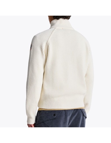 Cardigan híbrido de Parajumpers Olmo en color blanco roto