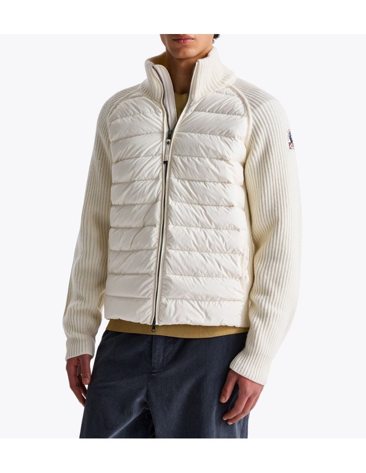 Cardigan híbrido de Parajumpers Olmo en color blanco roto