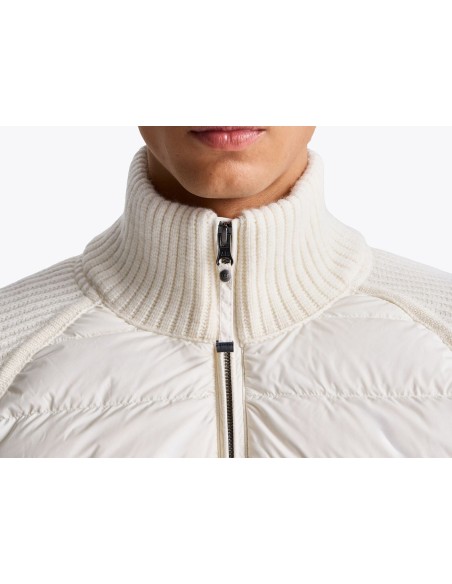 Cardigan híbrido de Parajumpers Olmo en color blanco roto