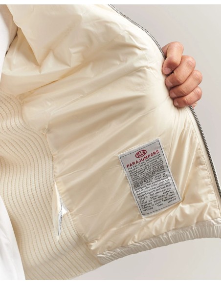 Cardigan híbrido de Parajumpers Olmo en color blanco roto