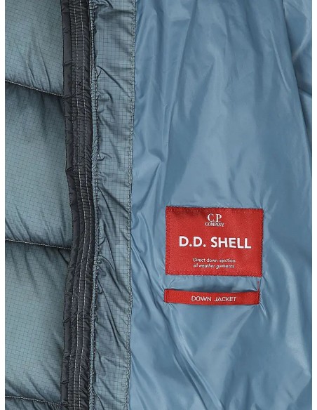 C.P. Company plumas D.D. Shell con capucha azul medio