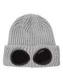 C.P. COMPANY GORRO DE LANA MERINO GRIS MELANGE