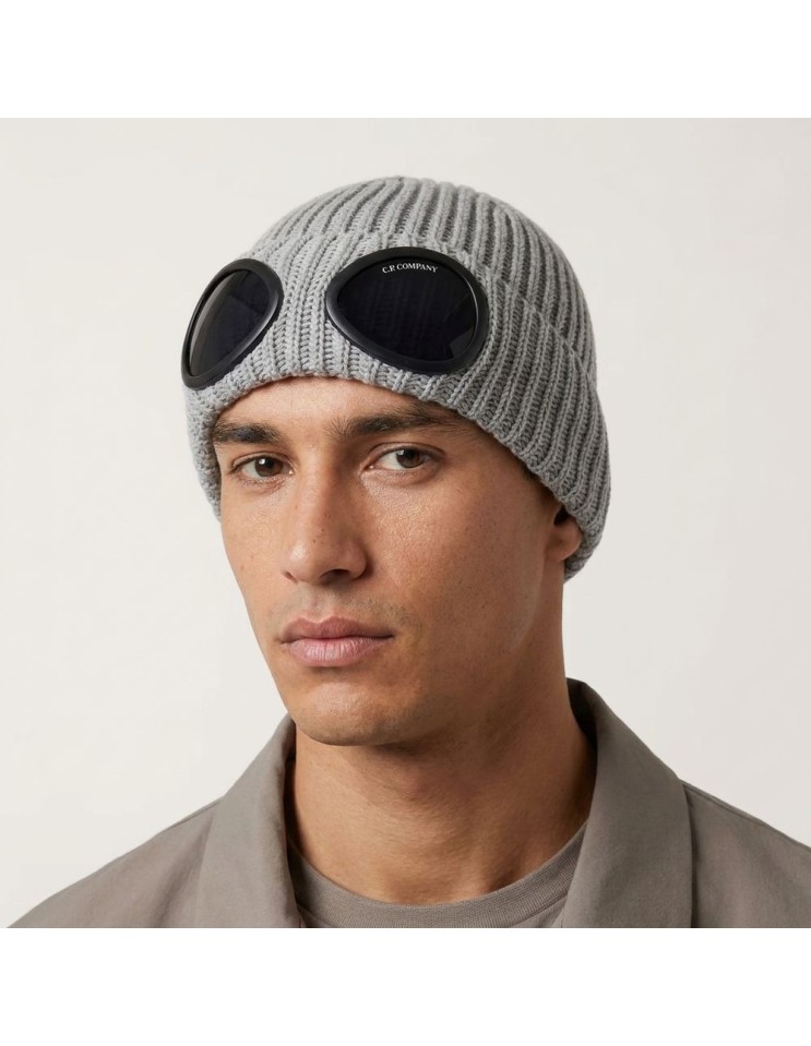 EGO MADRID C.P. COMPANY GORRO DE LANA MERINO GRIS MELANGE puesto