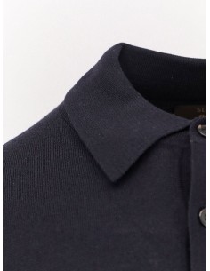Zanone - Slowear polo Flexwool azul marino manga larga 2