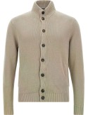 Zanone - Slowear cardigan Chioto en lana color arena