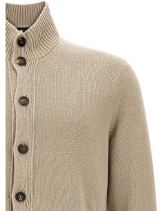 Zanone - Slowear cardigan Chioto en lana color arena 2