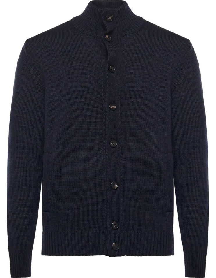 Zanone-Slowear cardigan Chioto lana azul | Almirante Seis Madrid