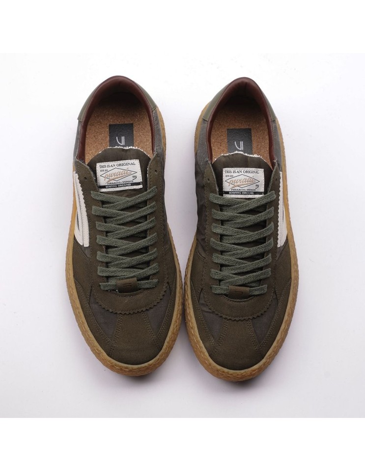 PURAAI Sidro zapatilla vegana Vintage verde
