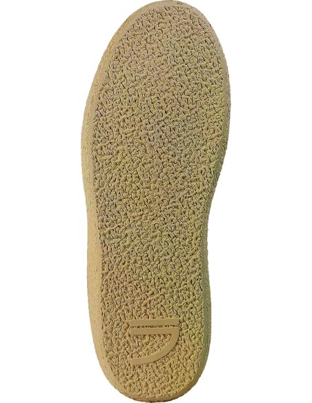 PURAAI zapatilla vegana Vintage Vischio blanca y logo verde suela