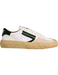 PURAAI zapatilla vegana Vintage Vischio blanca y logo verde