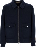 Cazadora bomber Onthebund azul cashmere y lana
